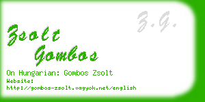 zsolt gombos business card